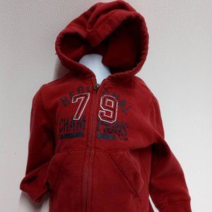 4T Hoodie Zipper Sweat  Shirt Jacket Red Kids